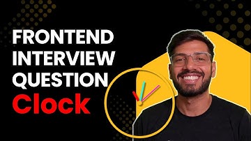 Build a Real-Time Clock in React JS | Frontend Interview Challenge | CodeWithKai