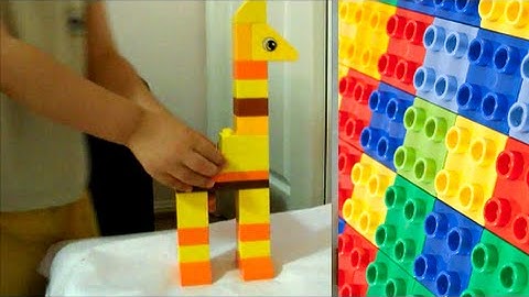 DIY Learn How to Make a Giraffe using Lego Duplo bricks