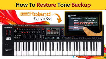 How To Restore Backup - In Roland FANTOM O6