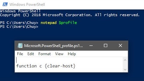 How to create Powershell profile and powershell functions