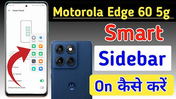 Motorola edge 60 5g me smart sidebar kaise enable kare/how to enable smart sidebar in Moto edge 60