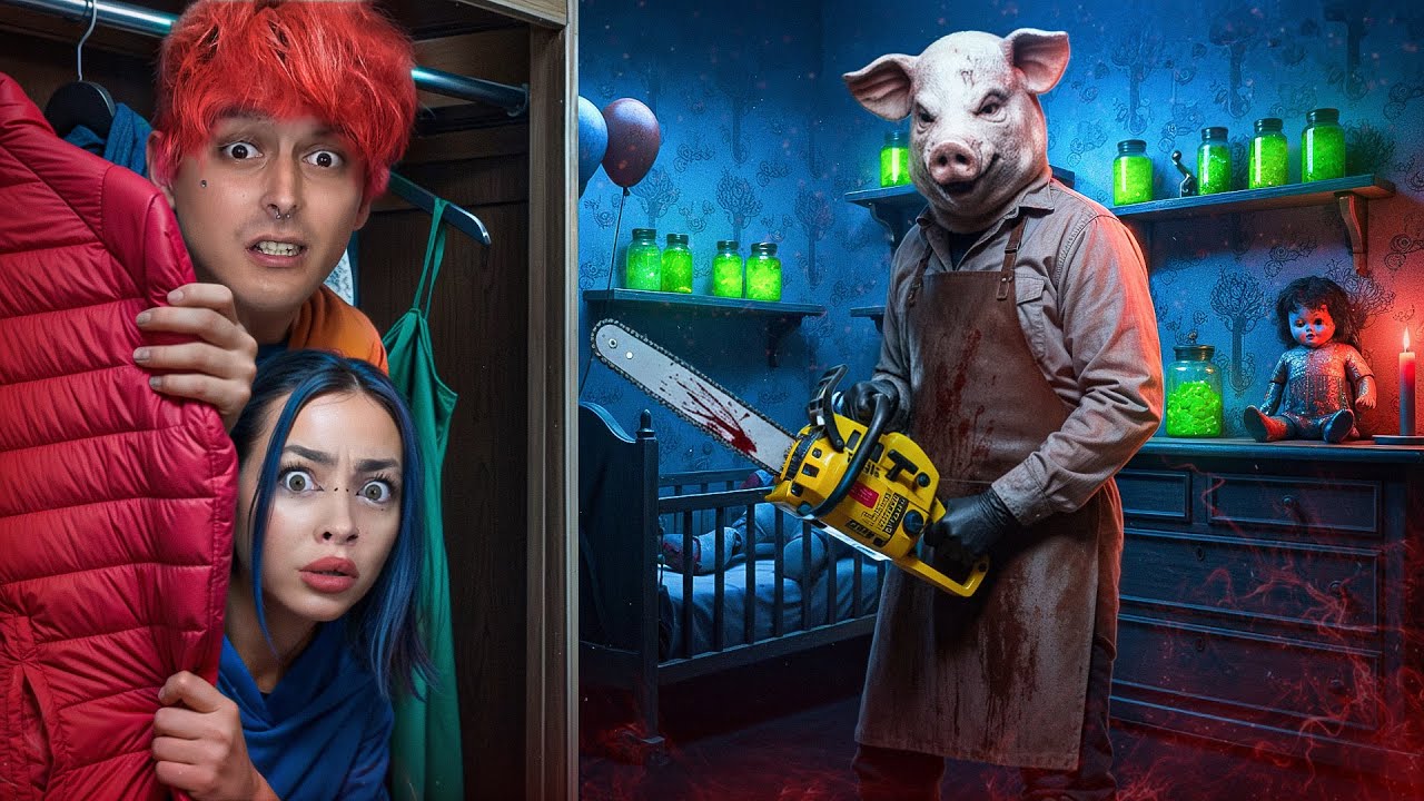 24 ЧАСА в САМОМ страшном ДОМЕ УЖАСОВ😱