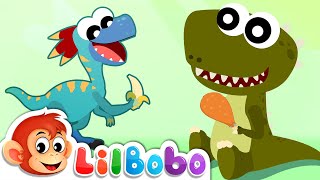 dinosaur songs for kids learning about herbivores carnivores omnivores little bobo rhymes