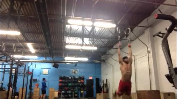 Corey Berger Cross Fit Competitor, performing Musc...