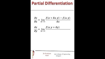 Partial Differentiation  || 18mat21 || Dr Prashant Patil