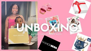 Unboxing Birthday and  Mother's Gifts