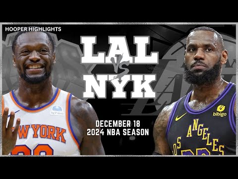 Los Angeles Lakers vs New York Knicks Full Game Highlights | Dec 18 | 2024 NBA Season