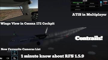 [RFS Real Flight Simulator]1 minute know about RFS 1.5.9 Update {4K60fps} [Chin/Eng Subtitle]