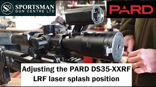 PARD DS35-XXRF: adjusting the LRF beam direction, relative to the scope body