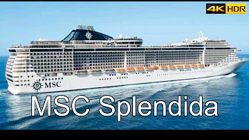 MSC Splendida cruise ship tour in 4K