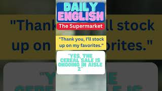 Learn English Daily Conversation | The Supermarket 35 | shorts