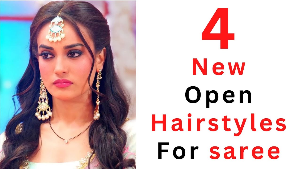 4-new-open-hairstyles-for-saree-maang-tikka-hairstyles-simple