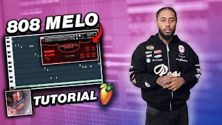 HOW 808 MELO MAKES UK DRILL BEATS IN 2023??!! (fl studio tutorial)