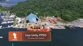 Suction piles and mooring lines installation Liza Unity project