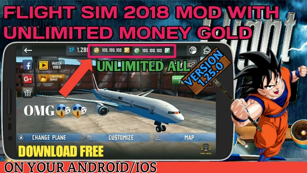 Flight Simulator 2018 MOD Apk, Get Unlimited Currency