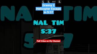Granny 2 Helicopter Escape in 5:37 #granny #granny2 #granny3 #dvloper screenshot 4