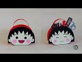 Diy chibi maruko chan multipurpose bag cardboard  kerajinan tas serbaguna chibimarukochan kardus