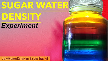 Sugar water density experiment| Sugar Rainbow| Sugar Experiment| JamHomeScience Experiment
