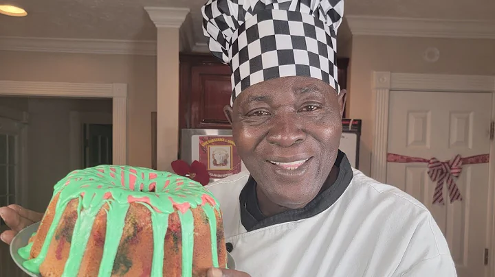 Rainbow candy pound cake