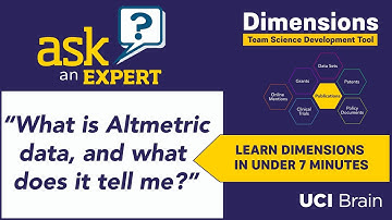 Ask an Expert: “What is Altmetric data, and what does it tell me?”