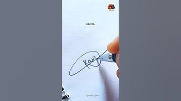 Kavita name signature style