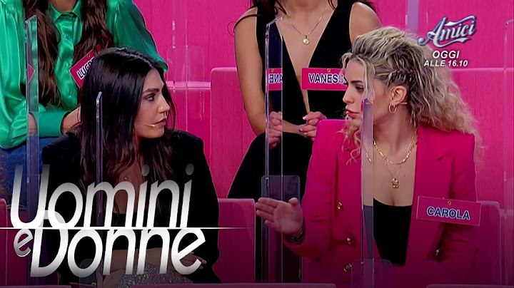 Uomini e Donne, Trono Classico - La discussione tra Carola e Alice