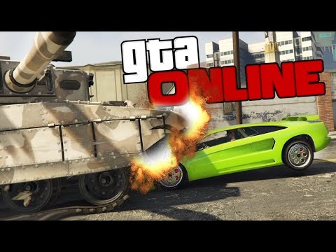 Видео: GTA ONLINE - НОВЫЙ СУПЕРКАР ПРОТИВ ТАНКА (УГАР) #313