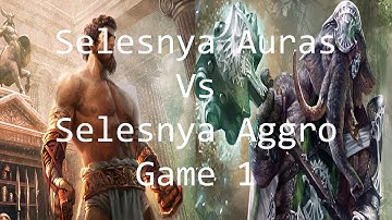 Selesnya Auras vs Selesnya Aggro [G1] - Gameplay (Born of the Gods Standard)
