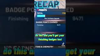 How To Get Finishing badges in 2k22 #shorts