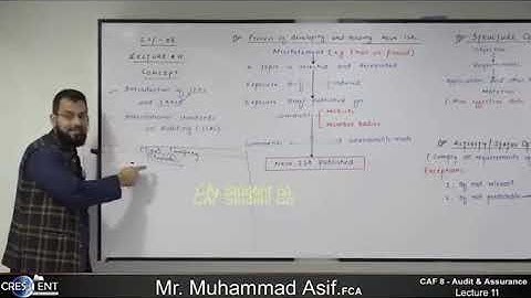 CAF 08 | AUDIT | LECTURE # 11 |BY SIR ASIF | SEPTEMBER 2024 ATTEMPT