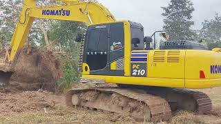 เอ็มซิโร่ พลังช้างสาร ล้มตันอีซึก ทีมงานแก้วสง่า จัดให้ komatsu pc210-10mo excavator