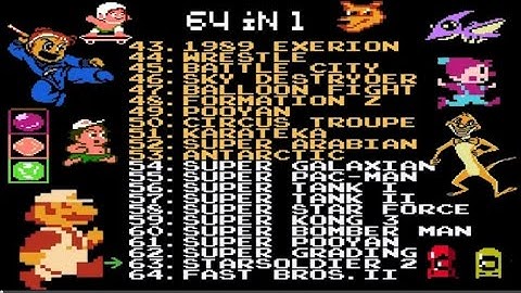 Nes 64 in 1 Gameplay : Every Nostalgia Game Played