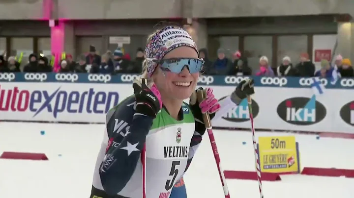 Jessie Diggins Claims 2nd in 20K Mass Start in Ruka