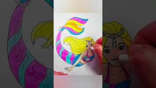 How to draw Mermaid Barbie 🧜‍♀️