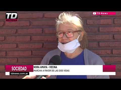 NORA AMAYA   MARCHA A FAVOR DE LAS DOS VIDAS 26 11 20