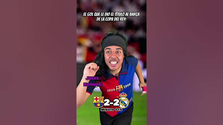 El gol de Jules Koundé vs Real Madrid #shortsviral #copadelrey #barcelona #realmadrid #viscabarca