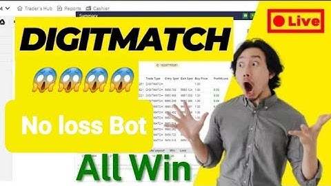 Deriv bot | Binary.com bot | Digitmatch bot trading 💹 2023.10.23 live trade @deriv #botbinary