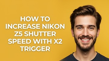 How to Increase Nikon Z5 Shutter Speed with X2 Trigger - GUIDE!