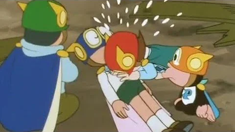 Pako gets fooled by Sleeping Perman! 😴 #Perman #Pako #Mitsuo #パーマン