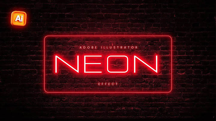 Neon Glow Effect in Adobe Illustrator | Neon Effect 2025 | Adobe Illustrator