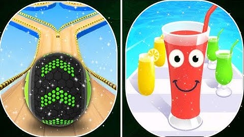 Going ball vs Juice run ALL LEVEL GAMEPLAY ANDROID IOS walkthrough New level