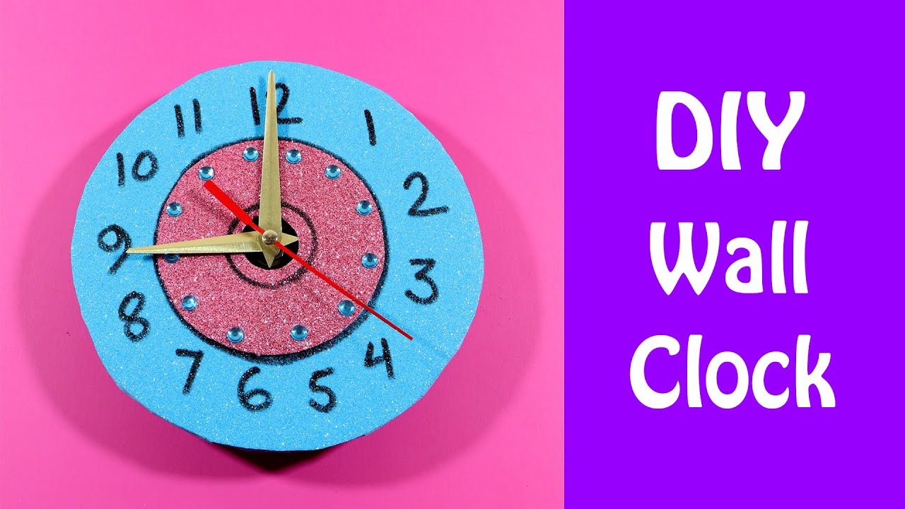 How to Make Wall Clock at Home Handmade Wall Clock Idea Very Easy