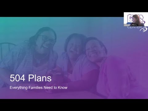PEAL 2025 Spring Training Series Session 3: 504 Plans