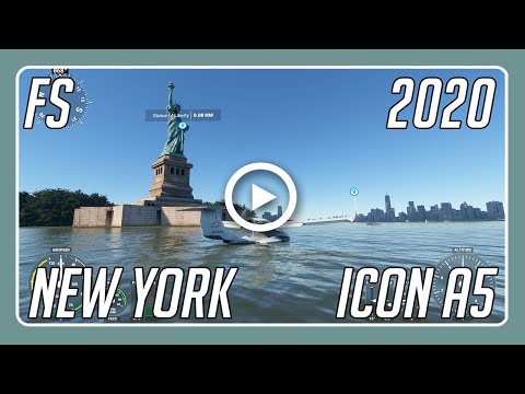 MS Flight Simulator 2020 with Icon A5 Test Flight in New York! @imationedit