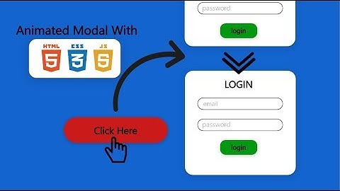 animated show when click button (modal pop) HTML CSS3 and JQUERY