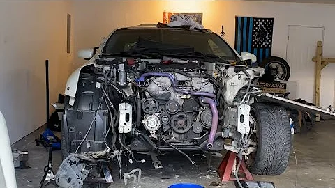 G35 v8 motor swap Part 1 m45 infinity motor