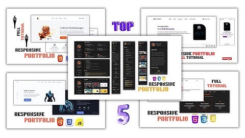 Master Frontend Web Development With 5 Real World Portfolios using html css js Beginners to Advanced