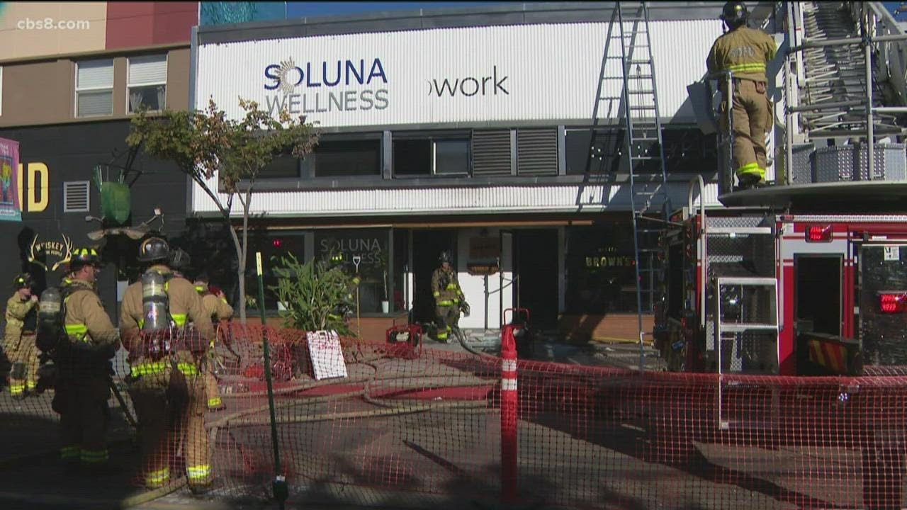 Fire in North Park destroys 2 businesses - YouTube