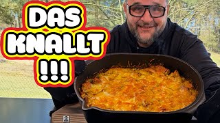 Mega Bockwurst Auflauf Grillen --- Klaus Grillt