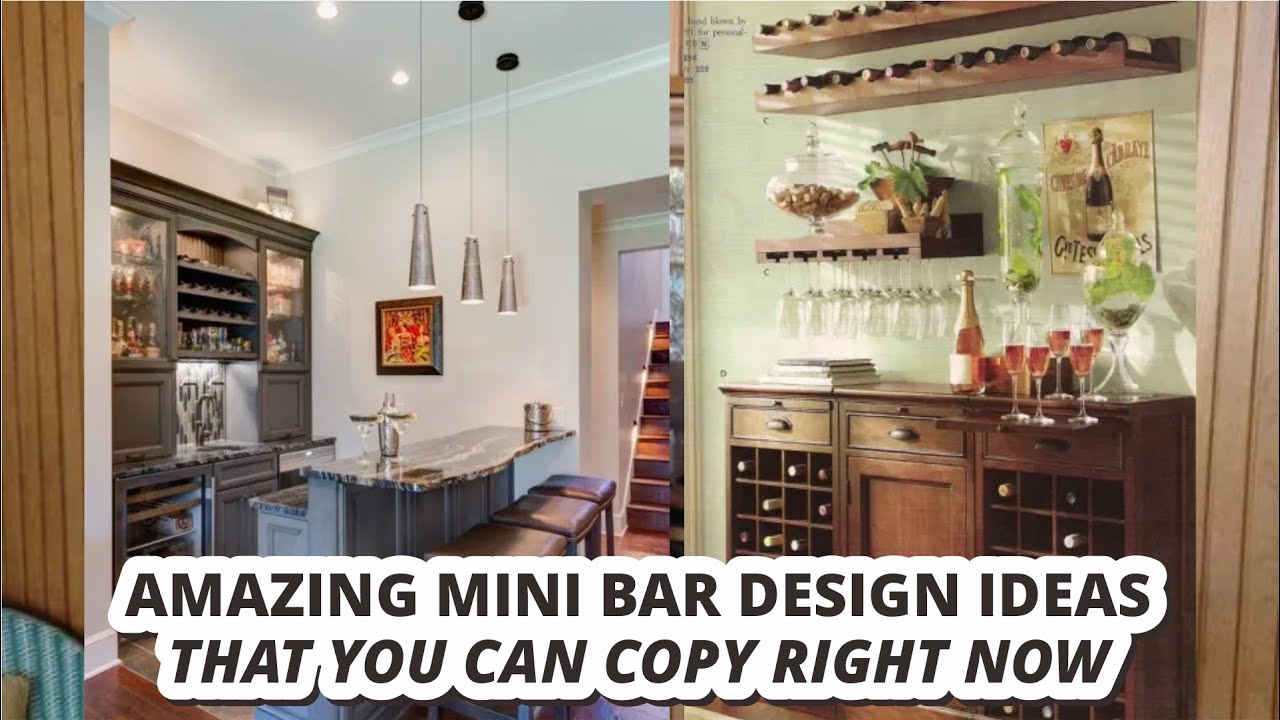 Mini bar design at home